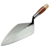 Picture of W. Rose™ 10-1/2” Wide London Brick Trowel with Low Lift Shank on a Leather Handle